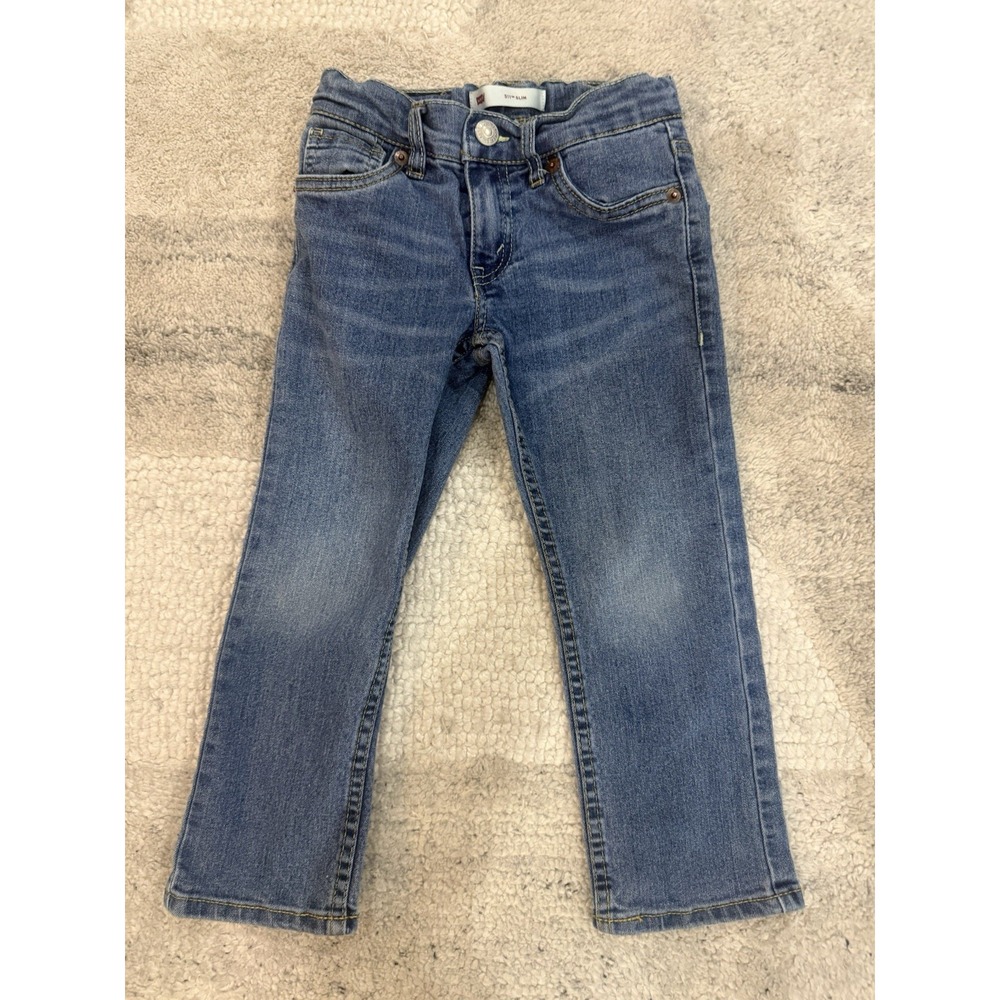 Boy's Levi's 511 size 4 regular denim blue jeans- adjustable waist
